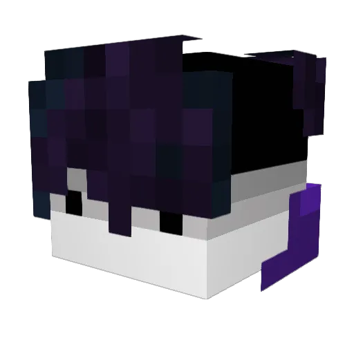 JireNP Minecraft avatar head, 3D render