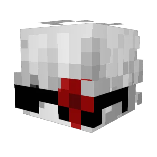 JirikCs Minecraft avatar head, 3D render