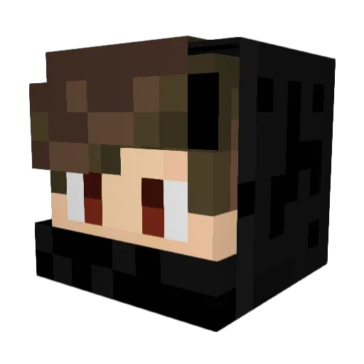 JirkaCraft Minecraft avatar head, 3D render