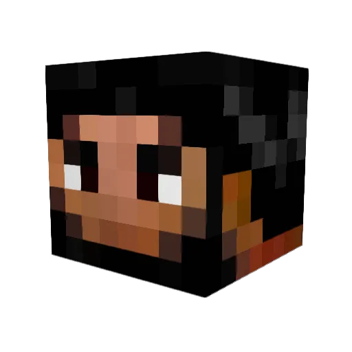 Jiro2018 Minecraft avatar head, 3D render