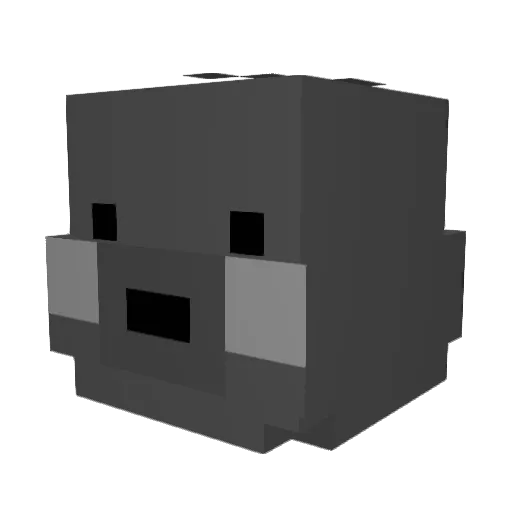 JiroReth Minecraft avatar head, 3D render