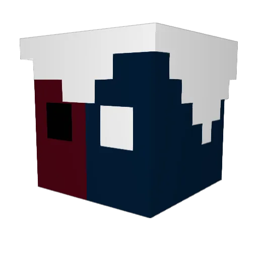 Jirothebunny Minecraft avatar head, 3D render