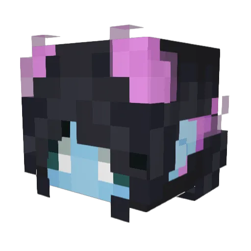 Jirrias Minecraft avatar head, 3D render