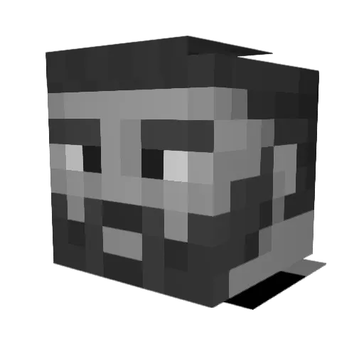 Jistikx Minecraft avatar head, 3D render