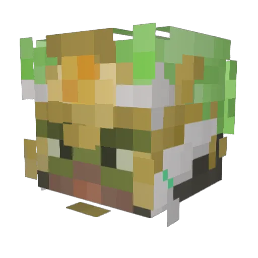 Jisu_KLK Minecraft avatar head, 3D render