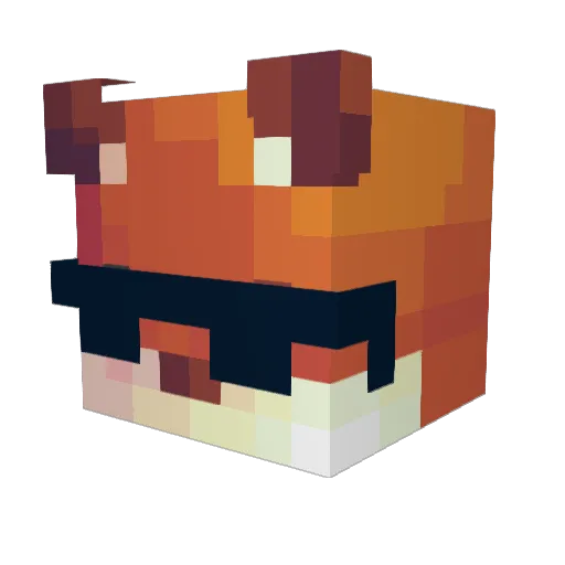 Jithu_xD Minecraft avatar head, 3D render
