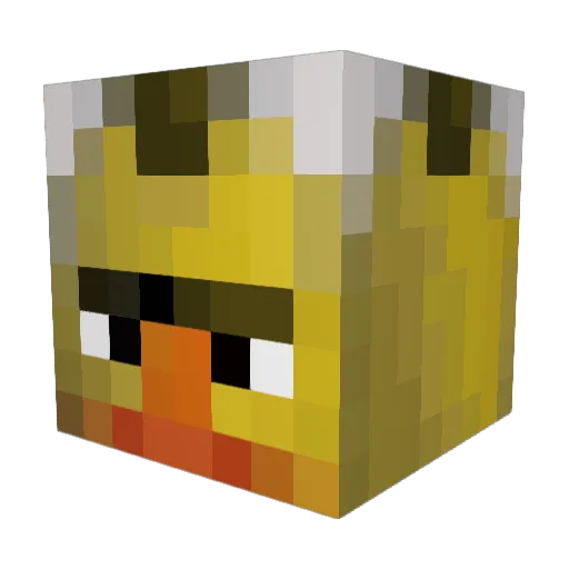 JitteryDig Minecraft avatar head, 3D render