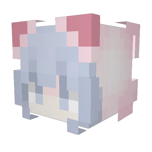 JiuYuan0784 Minecraft avatar head, 3D render