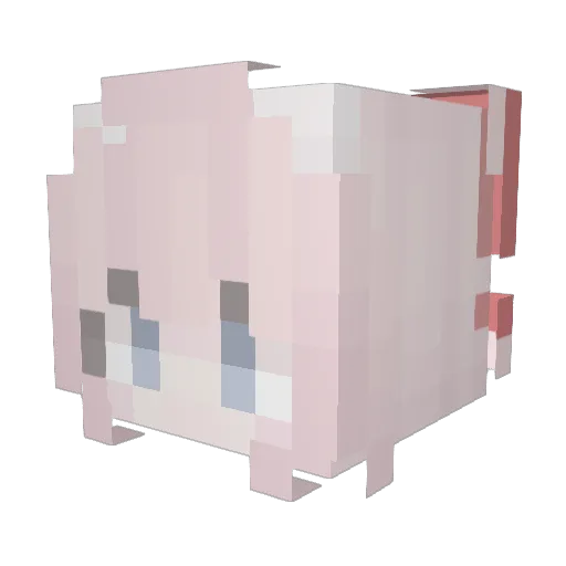 Jiu__Yuan Minecraft avatar head, 3D render