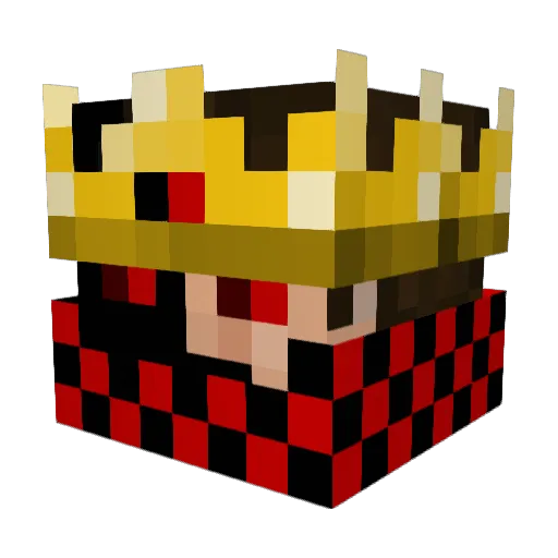 Jivai33 Minecraft avatar head, 3D render