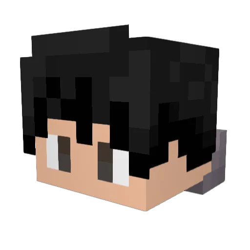 Jive759 Minecraft avatar head, 3D render