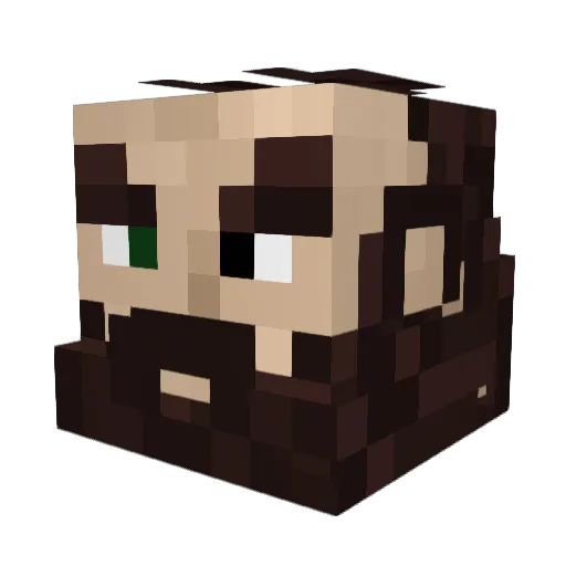 Jiyzmo Minecraft avatar head, 3D render