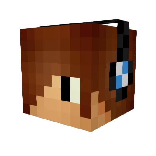 Jj0928 Minecraft avatar head, 3D render