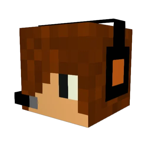 JjButtFace Minecraft avatar head, 3D render