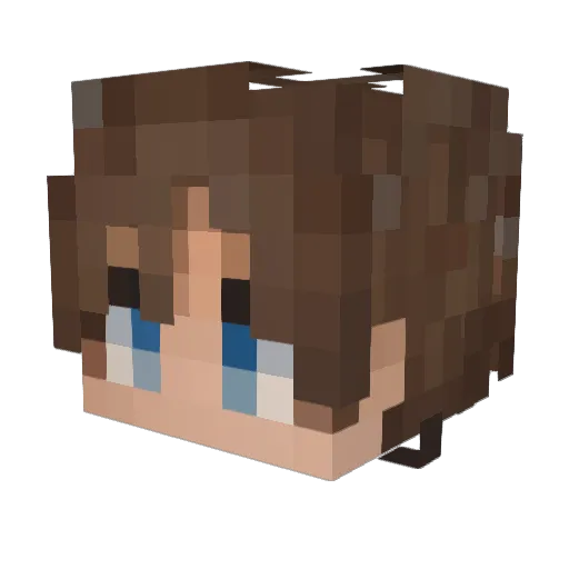 JjaymieDB Minecraft avatar head, 3D render