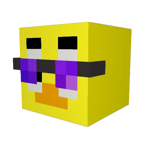 Jjet2707 Minecraft avatar head, 3D render