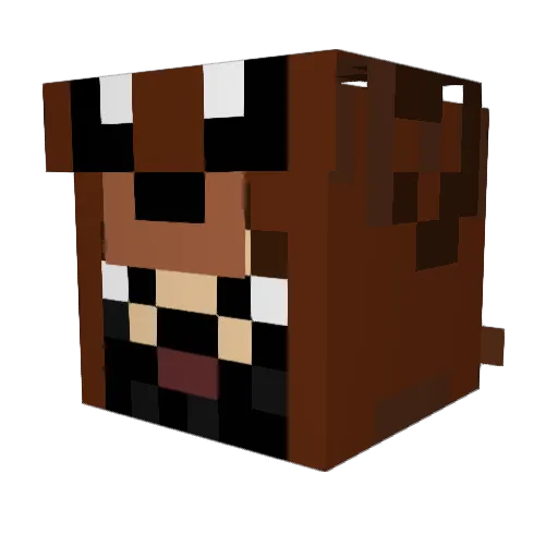 JjunanPark Minecraft avatar head, 3D render