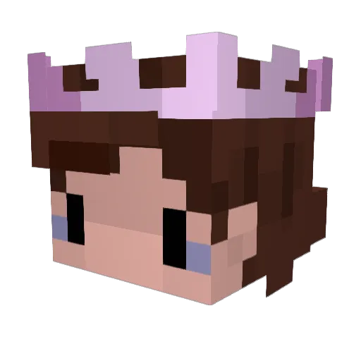 JkNopeJk Minecraft avatar head, 3D render