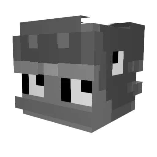 Jk_1612 Minecraft avatar head, 3D render