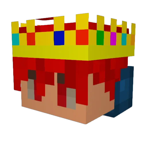 Jkaboom Minecraft avatar head, 3D render