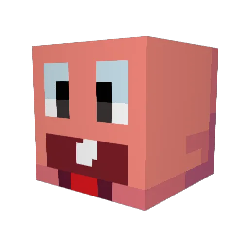 Jklend Minecraft avatar head, 3D render