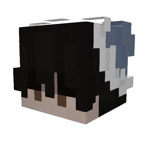 Jkryk Minecraft avatar head, 3D render