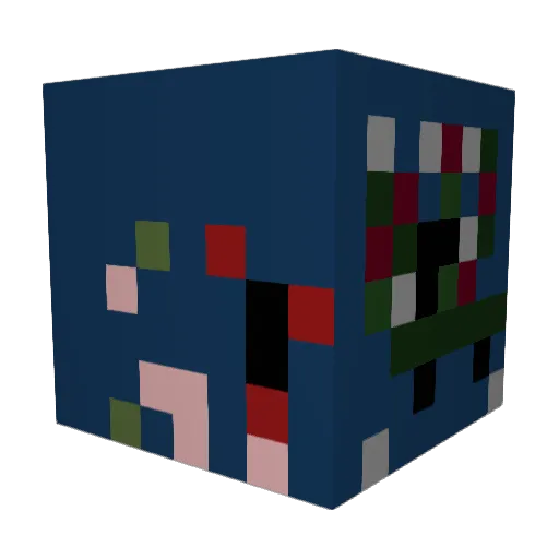 Jkv002 Minecraft avatar head, 3D render