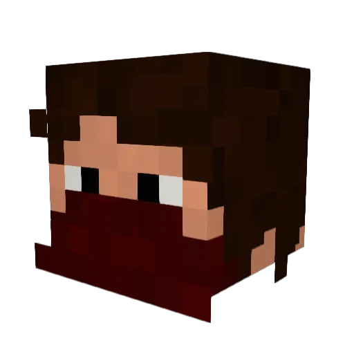 Jlactuk Minecraft avatar head, 3D render