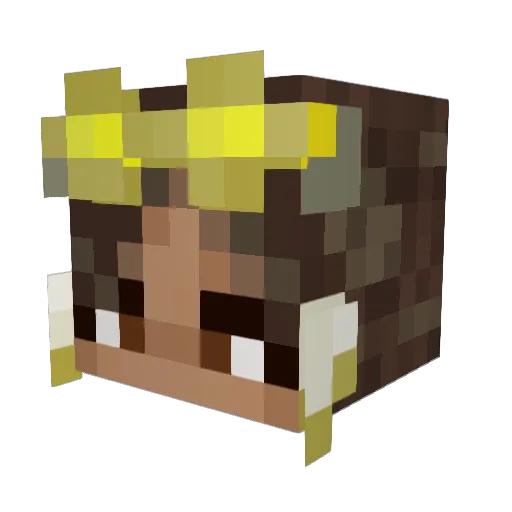 Jlav14 Minecraft avatar head, 3D render
