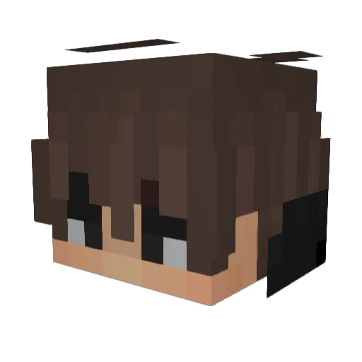 Jlits Minecraft avatar head, 3D render