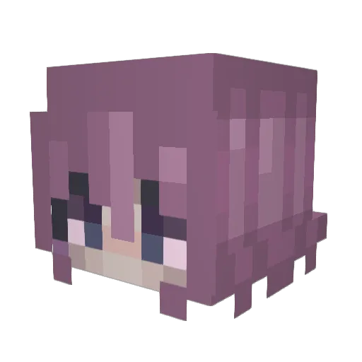 Jll0076 Minecraft avatar head, 3D render