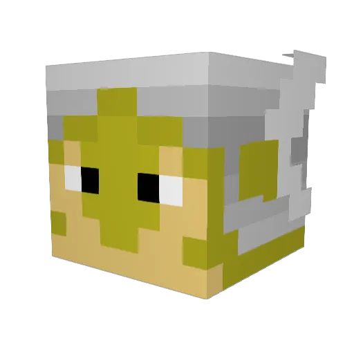 Jllko Minecraft avatar head, 3D render