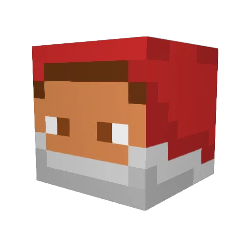 Jlmbabwe Minecraft avatar head, 3D render
