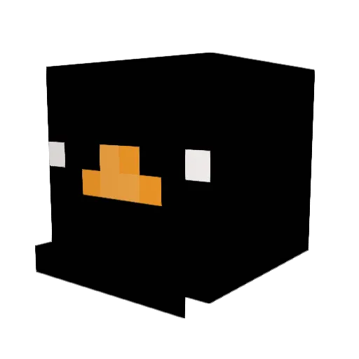 Jlsung Minecraft avatar head, 3D render