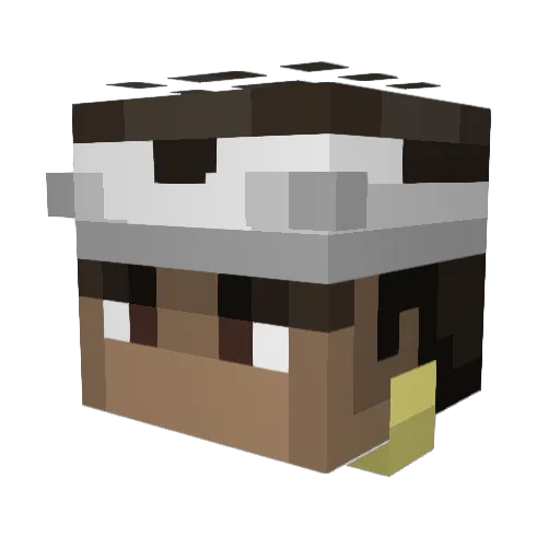 Jm80bis Minecraft avatar head, 3D render
