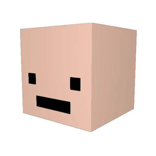JmP175 Minecraft avatar head, 3D render