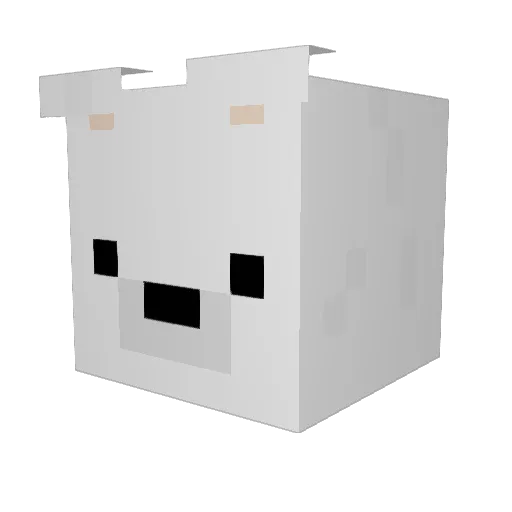 Jmagree Minecraft avatar head, 3D render