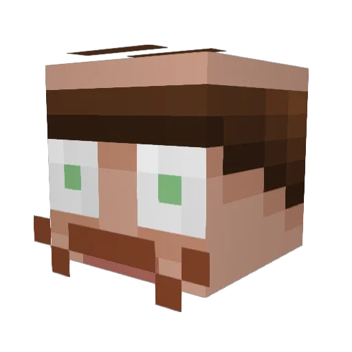 Jman36 Minecraft avatar head, 3D render