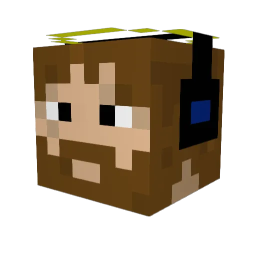 JmanJ23 Minecraft avatar head, 3D render