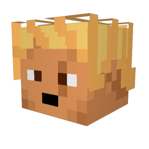 JmanMB Minecraft avatar head, 3D render