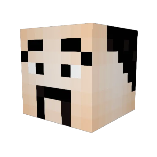 Jman_JS Minecraft avatar head, 3D render