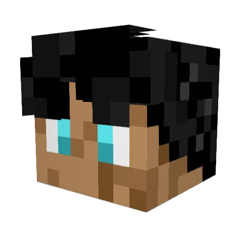 Jmanistan Minecraft avatar head, 3D render