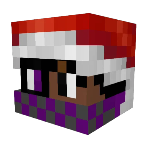 Jmars_ Minecraft avatar head, 3D render