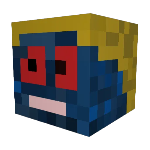 JmatRon Minecraft avatar head, 3D render