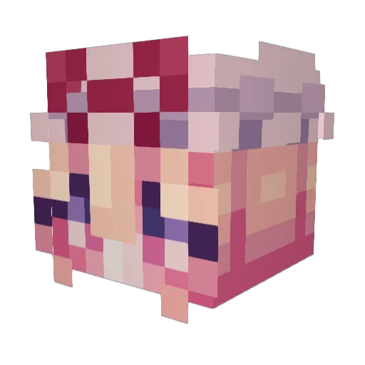 Jmazin Minecraft avatar head, 3D render