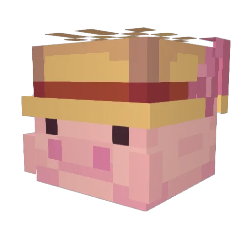 Jmazzz Minecraft avatar head, 3D render