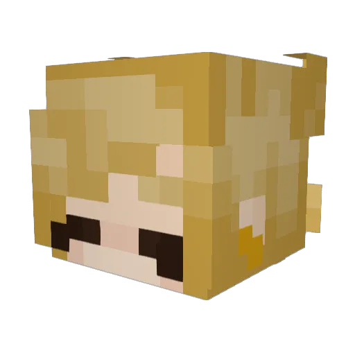 Jmcclary Minecraft avatar head, 3D render