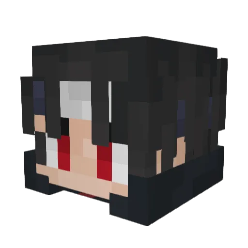 Jminjae_ Minecraft avatar head, 3D render
