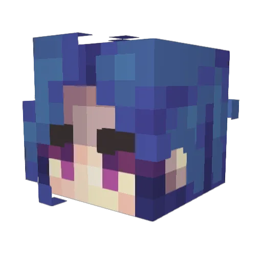 Jmo__Tv Minecraft avatar head, 3D render