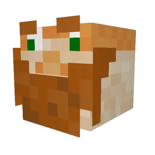 JnFila Minecraft avatar head, 3D render